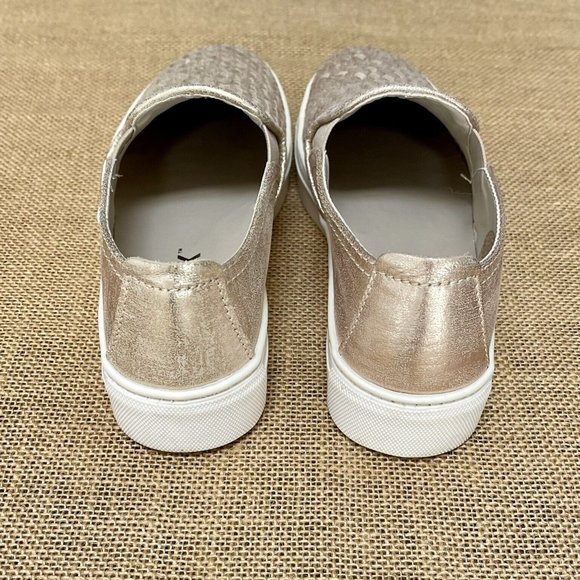 The Flexx Womens Shoes Gold 6.5 Slip On Leather Sneakers - Picture 2 of 5